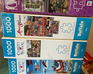 Assorted 1000 Piece Jigsaw Puzzles - Pepsi, Aimee Stewart, Charles Wysocki