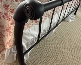 King Size Black Metal Scroll Bed Frame