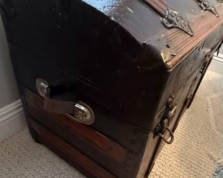 Victorian Dome Top Steamer Trunk