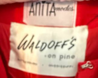 Anita Modes Red Belted Coat and Dress