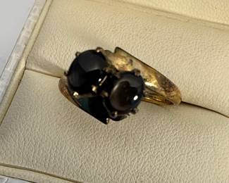 14k Gold Black Onyx Ring