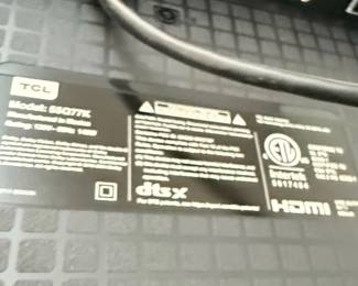 TCL 65R646 65-inch 4K QLED Roku TV