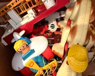 Assorted Vintage Fisher-Price & Wooden Toys