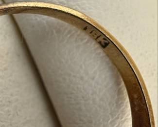 14k Gold Black Onyx Ring