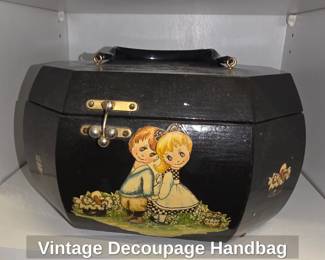 Vintage Decoupage Handbag