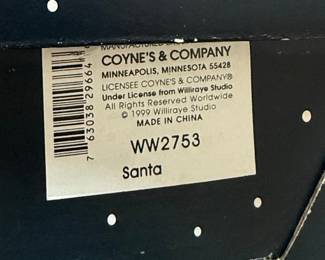 Williraye Studio Santa Figurine WW2753