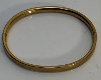 10K Gold Bangle Bracelet