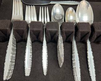 Lunt Sterling Silver Flatware Set - Madrigal Pattern