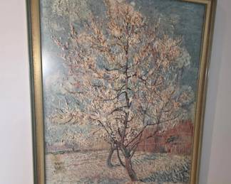 The Pink Peach Tree Painting