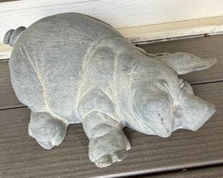 Resin Garden Lying Pig Statue