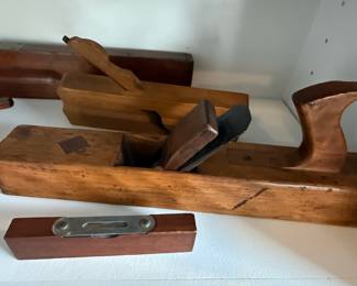 Wooden Hand Plane with Small Level
