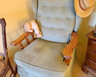vintage maple rocking chair