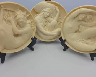 Sergio Benvenuti Plates Tersicore, Erato, Euterpe With Authenication