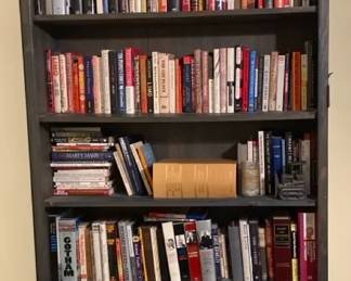 Large Book Shelf With Various Books
