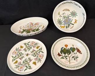 Portmeirion Botanical Garden Cake Plate, Oval Serving Dish, And More