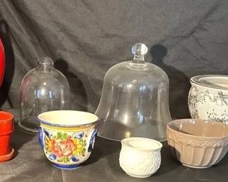 Indoor Planters Cloche  Lenox  Copper 