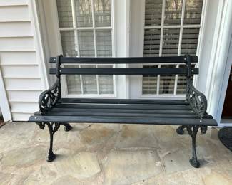 Black Bench For Patio 