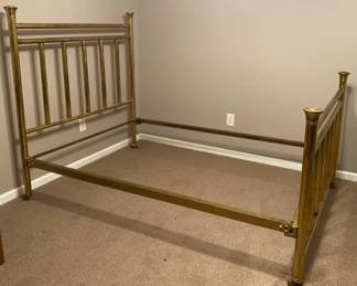 Vintage Solid Brass Full Bed Frame