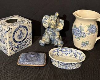 Blue And White Porcelain Decorations