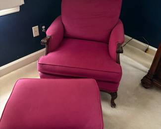 Armchair and ottoman