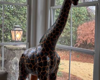 incredible large folk art giraffe