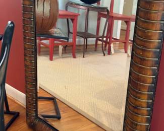 Large metal frame mirror 