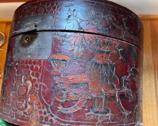 Antique Lacquer Asian box