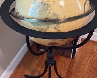 Library globe on stand