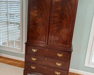 Gorgeous Hickory White armoire or entertainment center!
