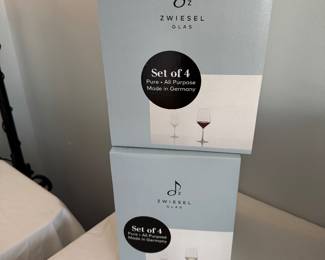 Zeiesel glassware, new in box