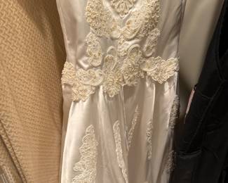 vintage beaded wedding dress