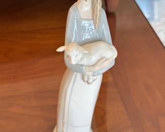 Lladro girl and lamb