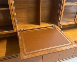 Mid-Century Modern Danish Teak Wall Unit with Secretary Desk - $900