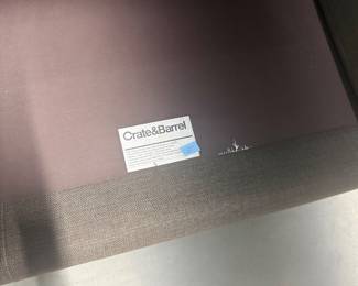 Crate & Barrel Modern Three-Seater Sofa with Track Arms Copy Listing Print Label - Two available - $350 Each