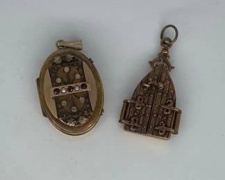 Two Decorative Lockets