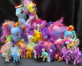 Huge Collection of G4 My Little Pony Plushies Figures and More