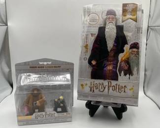 Albus Dumbledore Wizarding World Figure with Funko Rubeus Hagrid and Draco Malfoy Figures