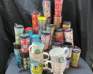Starbucks Reusable Cups and Mugs including Tall Bottles and Holiday Designs