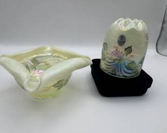 Fenton Hand painted Glass