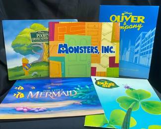 Disney Lithograph Sets for A Bugs Life The Little Mermaid and More