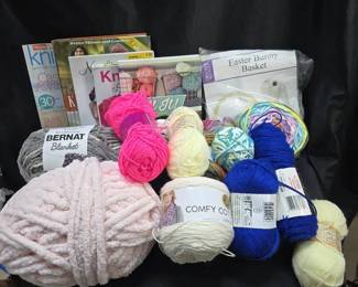 Knitting Books and Yarnlots of Yarn
