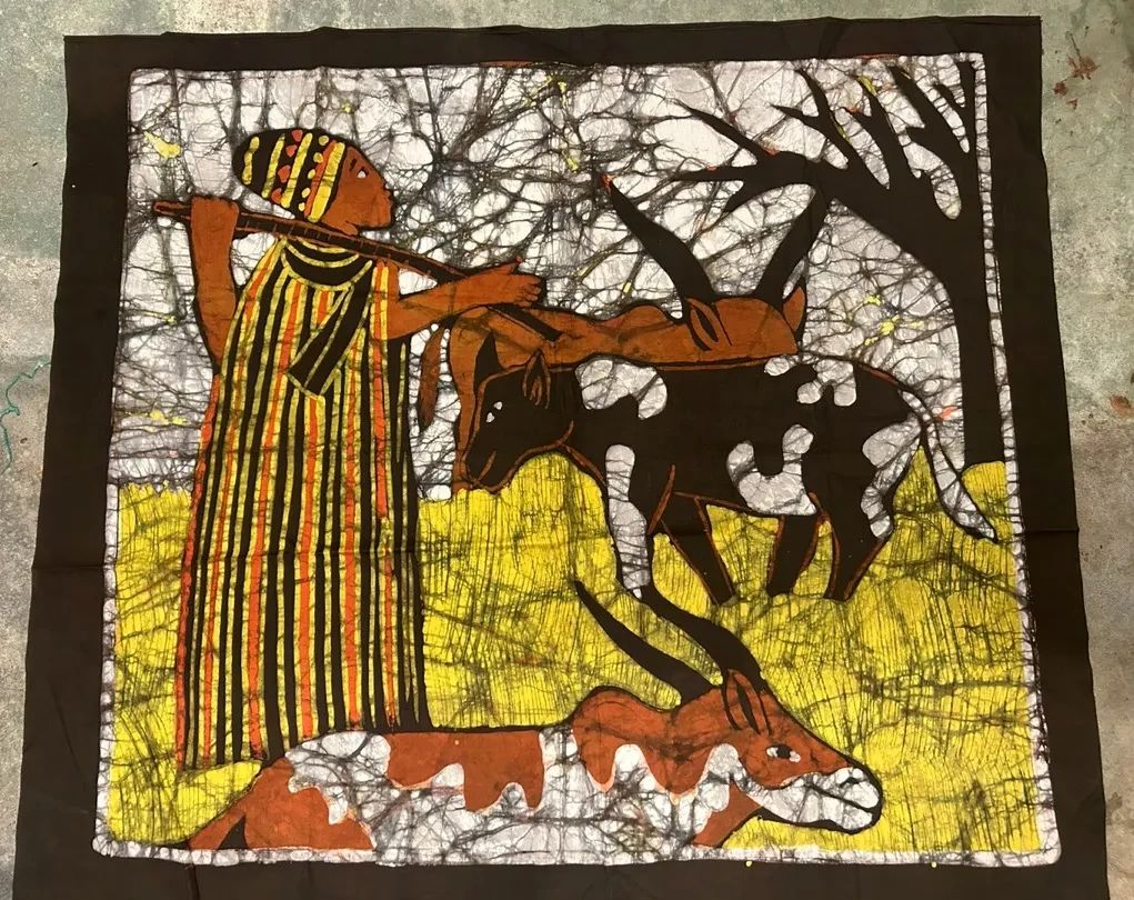 35 X 31 Gambian Batik Tapestry