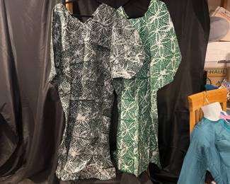 Two Batik Dyed Dresses