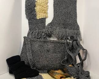 Handmade Scarves Booties Nokia Phone Holders And Zipper Satchel From The Gambia