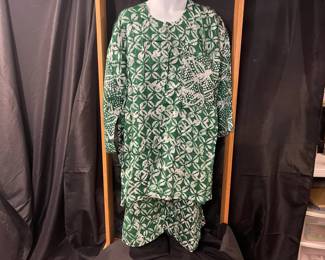 Green Shirt And Pants Set