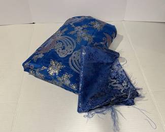 18 x 4 Blue Bird Printed Fabric With Remnant