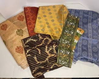 Five Patterns Of Fabric From The Gambia