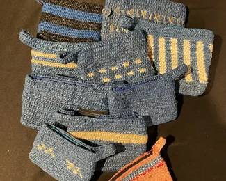 Handmade Zippered Pouches From The Gambia Crafted From Recycled Plastic Bags