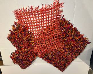 Vibrant Orange And Pink Hued Tv Cover And Chair Covers