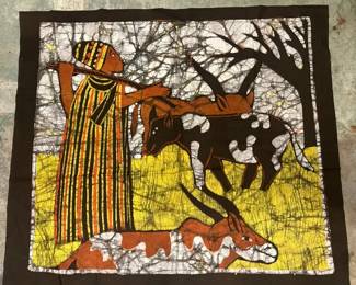 35 X 31 Gambian Batik Tapestry
